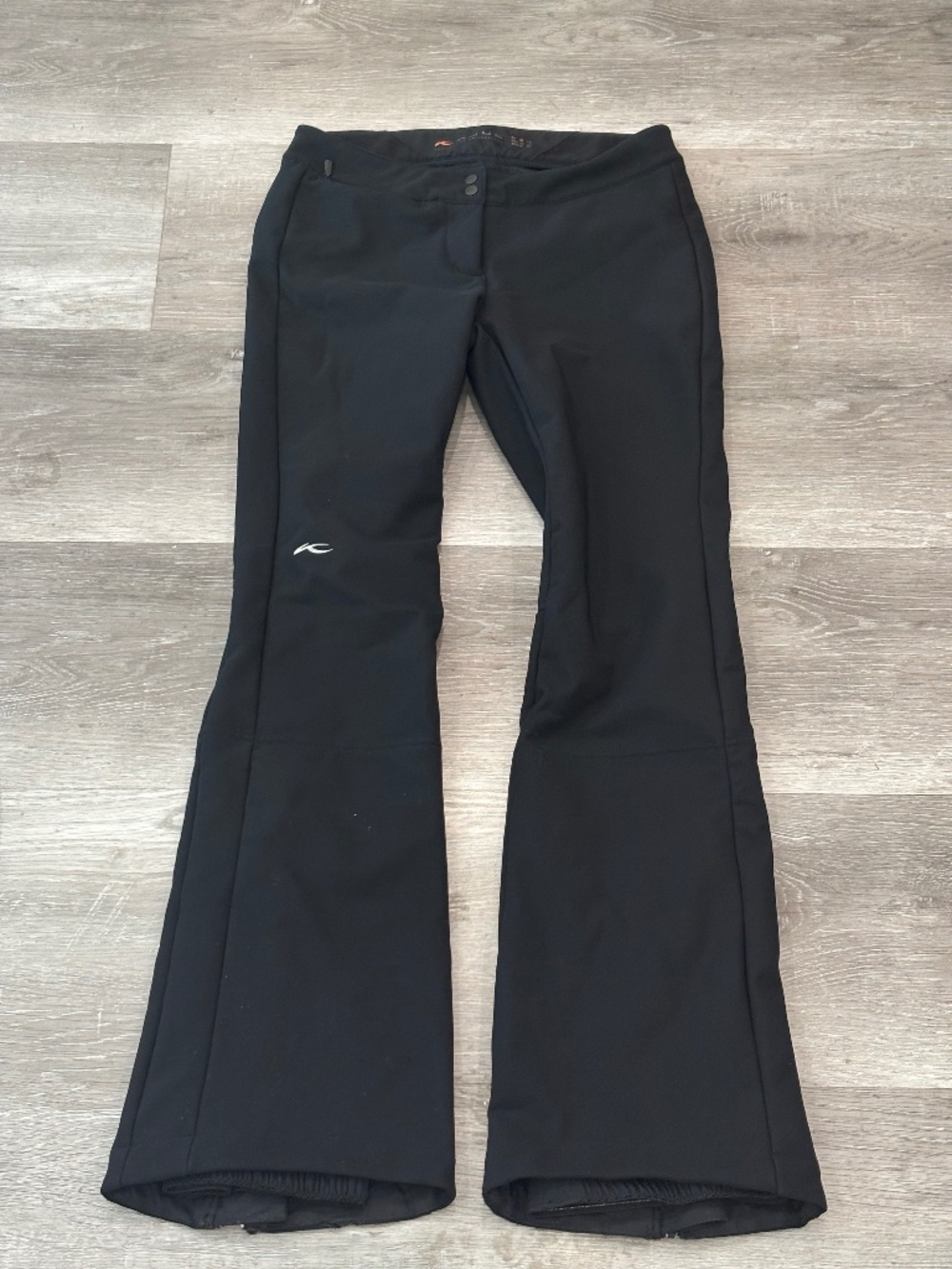 KJUS Womens Cape Ski Pants Slim Mid Rise Black Bootcut Insulated XS
